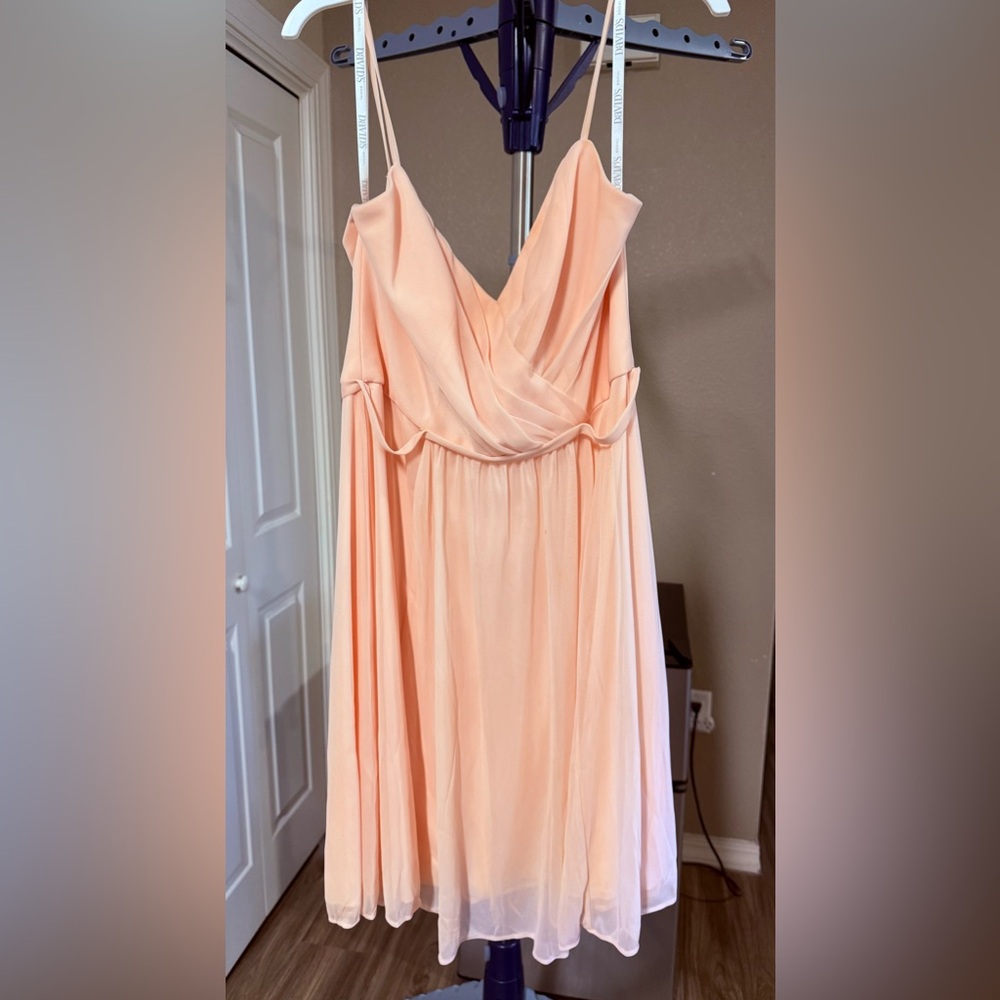 David's Bridal Light Pink Dress